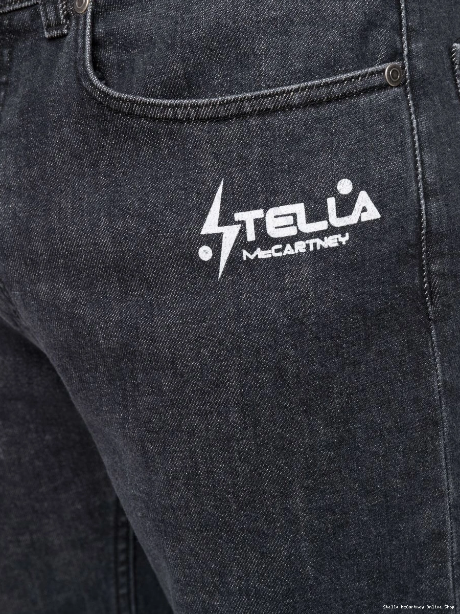 Affordable jeans Stella McCartney straight-leg Women logo-print 0405